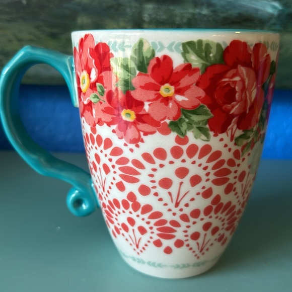 NWT 4 The Pioneer Women Vintage Floral 26 Oz Mug Jumbo Stoneware Latte Cup - Picture 2 of 9